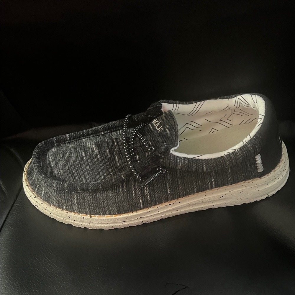 Hey Dude Men's Charcoal Slip-On Loafers